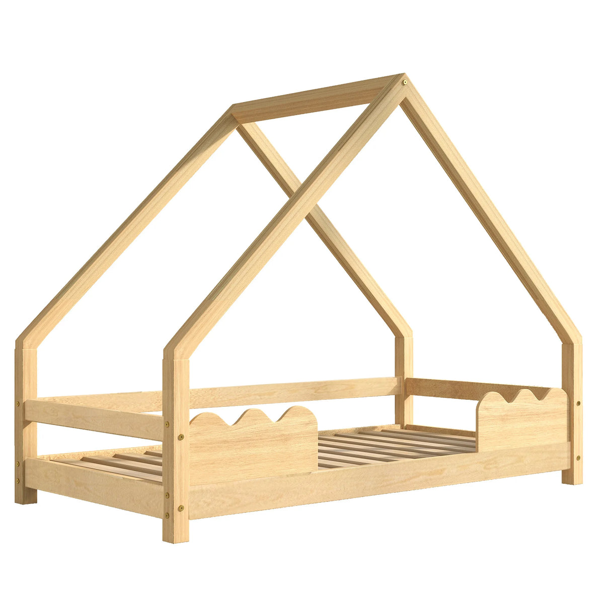 La Brindille, lit cabane en pin naturel