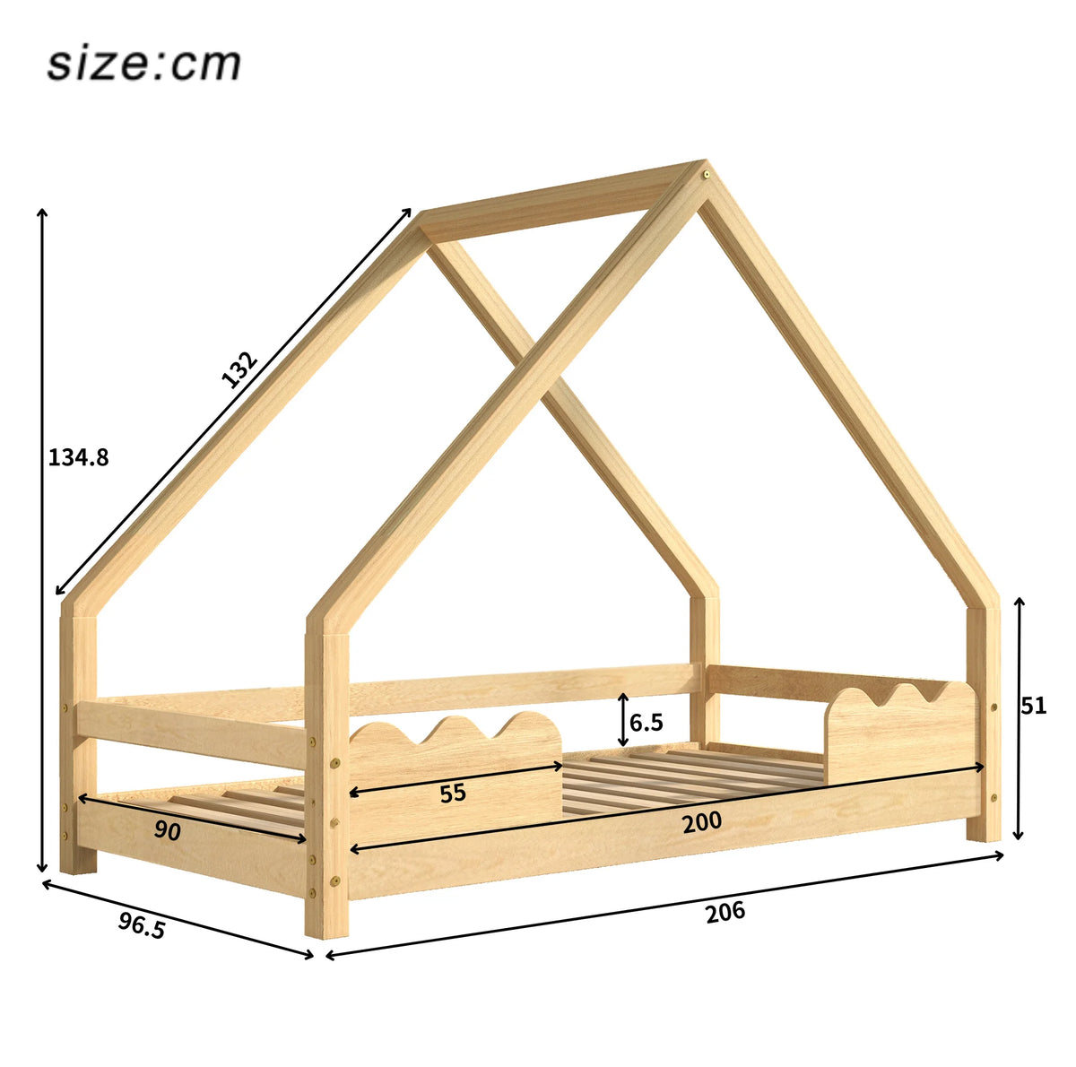 Dimensions du lit La Brindille